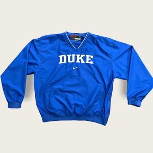 Vintage 90’s Nike Team Duke Blue Devils Center Check Pullover Windbreaker XL